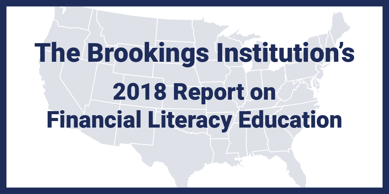 Brookings Institution 2018 Report in FinLit Ed